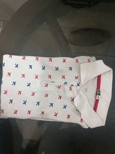 White T-Shirt With Print