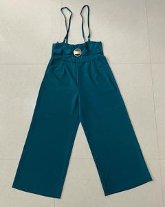 Teal Jumpsuit with Belt Detail