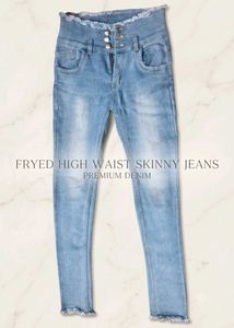 Light Wash High Waist Skinny Jeans
