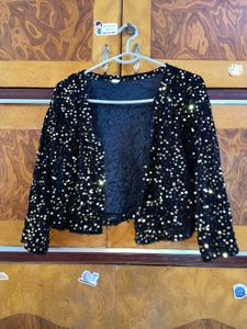 Sparkling Sequin Cropped shrug