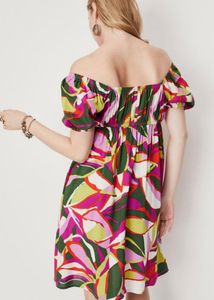 Women Printed Tie-Up Neck Dress | Size : XL