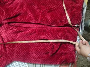 Cozy Red Fuzzy Lounge Set in XXL size
