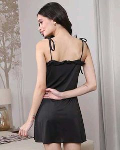 Elegant Black Night Dress