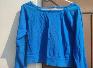 Crop long sleeve tee💙