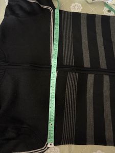 Vintage Striped Zip-Up Sweater