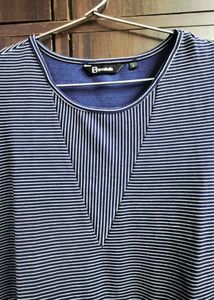 Striped Sleeveless A-Line Dress
