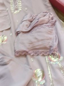 Embellished Kurta Set with Pants &amp; Dupatta