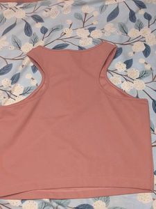 Rose Pink Racerback Tank Top