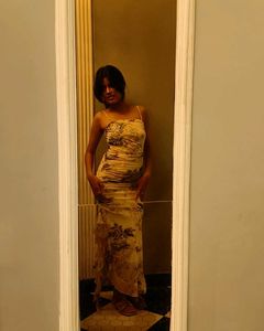 Elegant Floral Print Maxi Dress