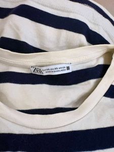 Zara striped Crop Top