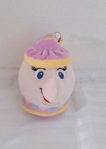 Cute Plush Mrs. Potts Keychain