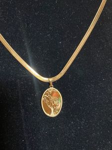 Tree pendant Snake Chain Antitarnish