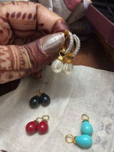 Pearl & Gemstone Earring Set