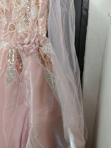 Elegant Pink Sequin Gown
