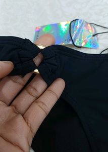 Black Bikini Bottom - New with Tag