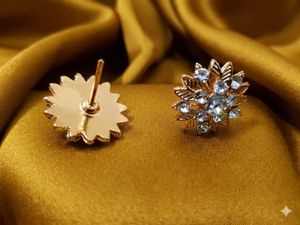 Exquisite Floral Crystal Earrings