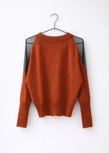 Stylish Rust-Colored Knit Top