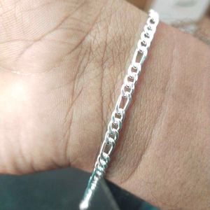 Pure Silver Classic Figaro Chain Bracelet