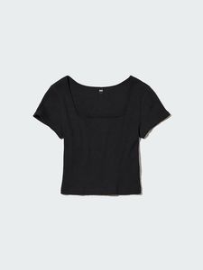 Uniqlo Ribbed Black Tank