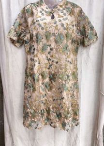 11238. Elegant Floral Embroidered Cheongsam Dress