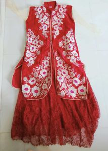 Beautiful Red Embroidered Lehenga Choli