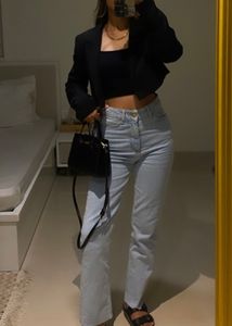Black Cropped Blazer Jacket