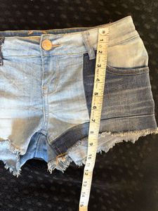 Stylish Patchwork Denim Shorts