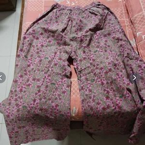 Elegant Pink Embroidered Kurta Set