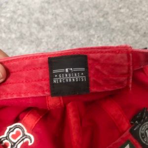 Red Boston Baseball Cap