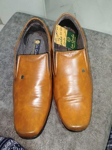 Men's Tan Formal Slip-On Shoes