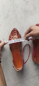wooden look slippers