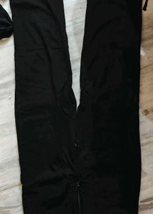 Black Denim Straight fit Pants