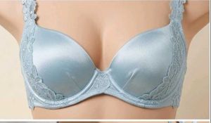 Light Blue Lace Trim Triumph Bra