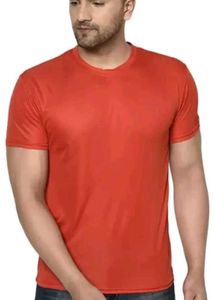 Men Solid Round Neck T Shirt Pack Of 1