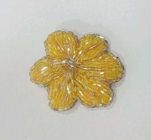 Handmade Beaded Flower Brooch