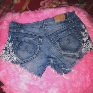 Short Denim Jeans Pant For Women