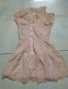 Chic Ruffled Pink Dress