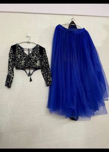 Royal Blue Lehenga Choli Set