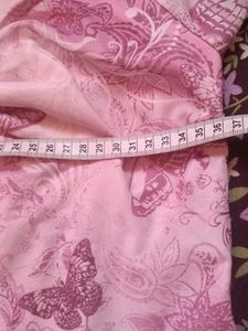 Pink Butterfly Print Top