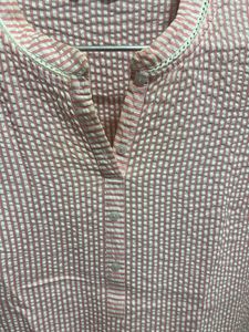 Pink Striped Kurta