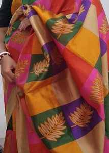 Colorful Patchwork Saree