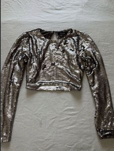 Sparkling Sequin Bolero Jacket