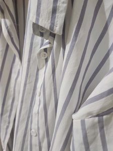 Chic Striped Button-Up Shirt