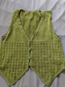 Lime Green Knit Vest