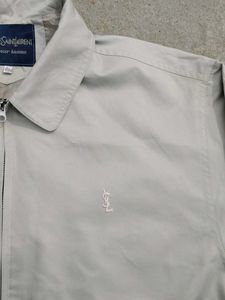 YvesSaintLaurent Men's Classic Light Grey Bomber J