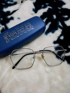Retro Hexagon Silver Glasses