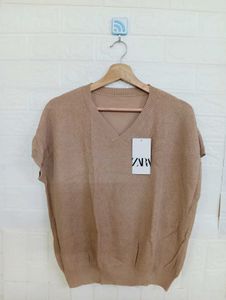 Knit V-Neck Top