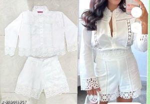 Elegant White Lace co-ordset