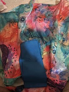 Vibrant Printed lehenga choli fabric