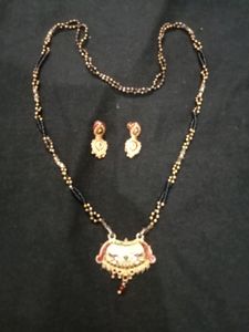 Mangalsutra With Earings Combo